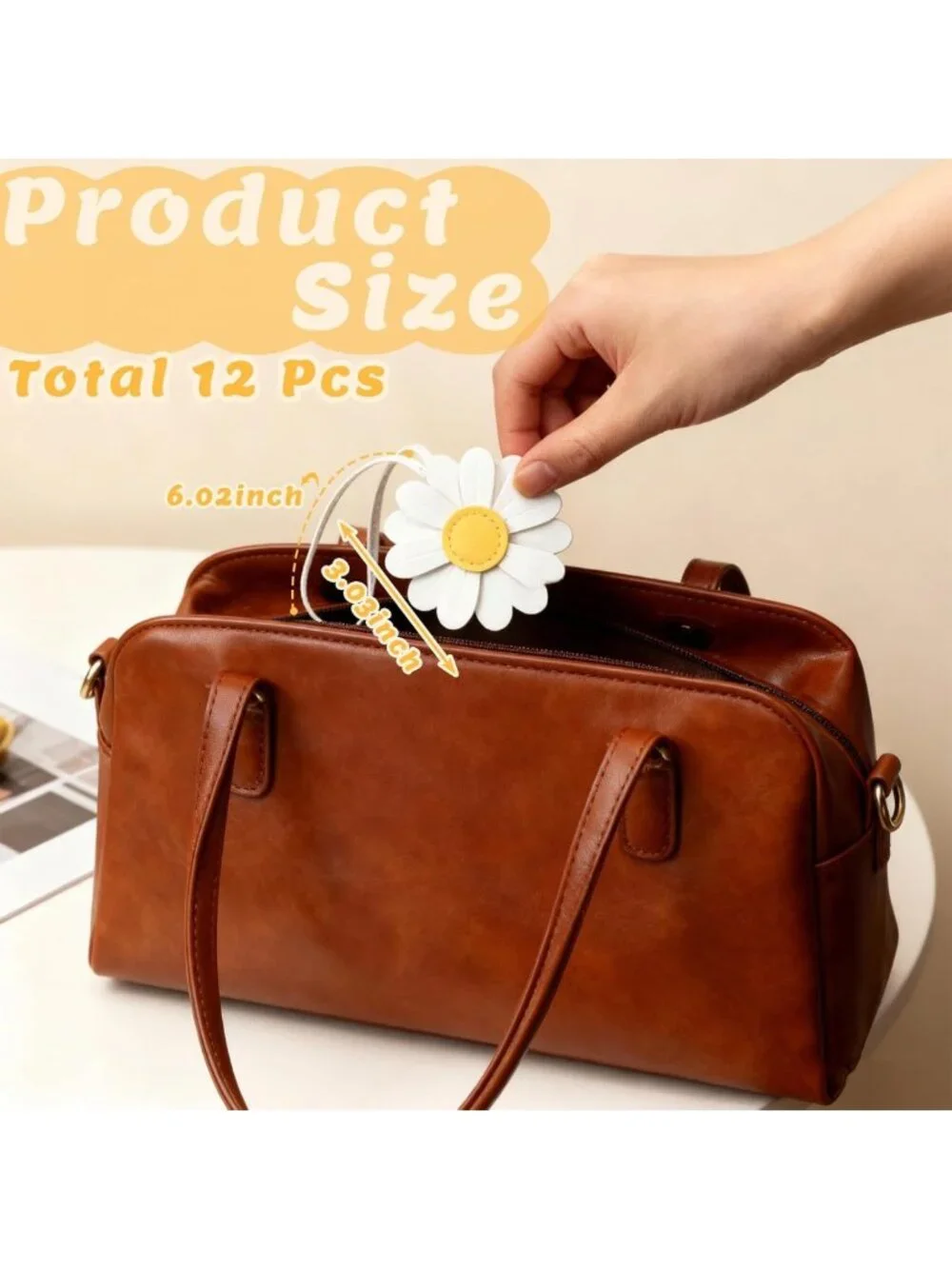 12 Pcs Leather Purse Charms & Keychains | Stylish Accessories for Handbags